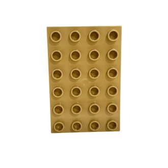 Lego Duplo 4x6 alaplap bézs