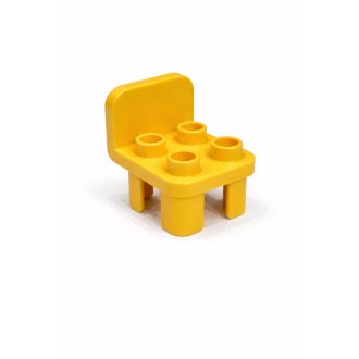 Lego Duplo sárga támlás szék