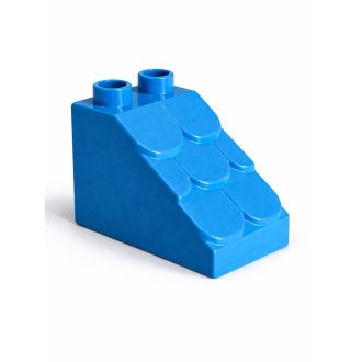 Lego Duplo kék cserepes tetőelem