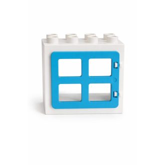Lego Duplo fehér kék ablak