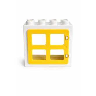 Lego Duplo fehér sárga ablak