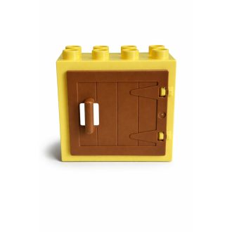 Lego Duplo vaníliasárga deszkás ablak