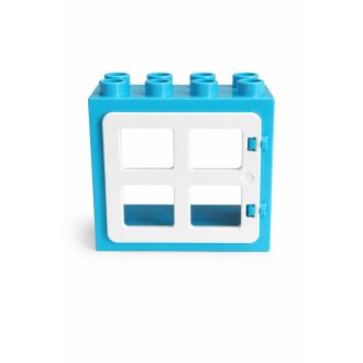 Lego Duplo világoskék fehér ablak