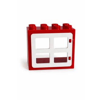 Lego Duplo piros fehér ablak