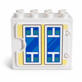 Lego Duplo fehér mintás ablak