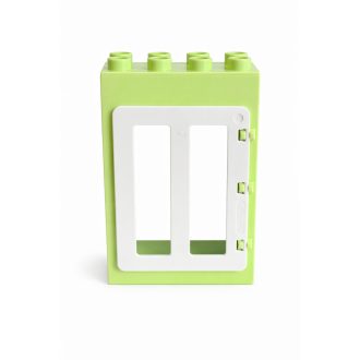 Lego Duplo almazöld fehér ajtó