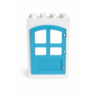 Lego Duplo fehér kék íves ajtó