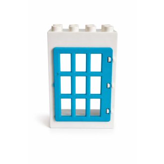 Lego Duplo fehér kék börtönajtó