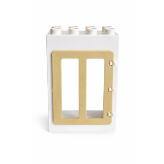 Lego Duplo fehér bézs ajtó