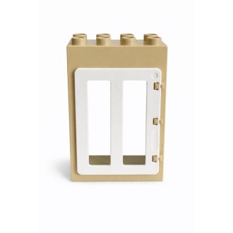 Lego Duplo bézs fehér ajtó