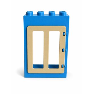 Lego Duplo kék bézs ajtó