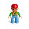 Lego Duplo piros sapkás férfi figura