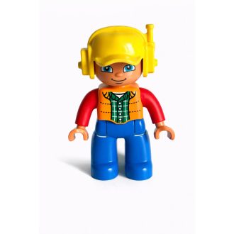 Lego Duplo sárga sisakos férfi figura