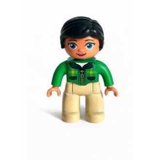 Lego Duplo fekete hajú nő figura
