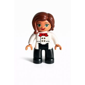 Lego Duplo barna hajú pincérnő