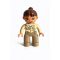 Lego Duplo barna copfos nő ZOO figura