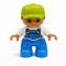 Lego Duplo sapkás kisfiú figura