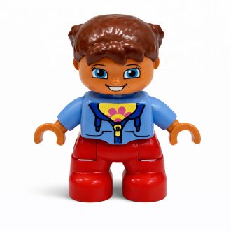 Lego Duplo piros nadrágos kislány