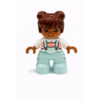 Lego Duplo csikos felsős kislány figura