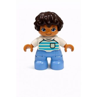 Lego Duplo csíkos ruhás kisfiú figura