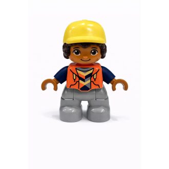 Lego Duplo sárga sapkás kislány figura